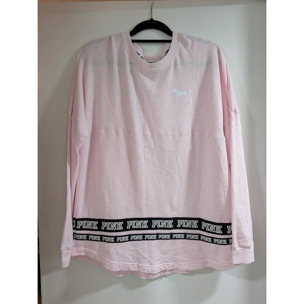 PINK Victoria's Secret Lightweight Athletic Sweatshirt Long Sleeve Pink